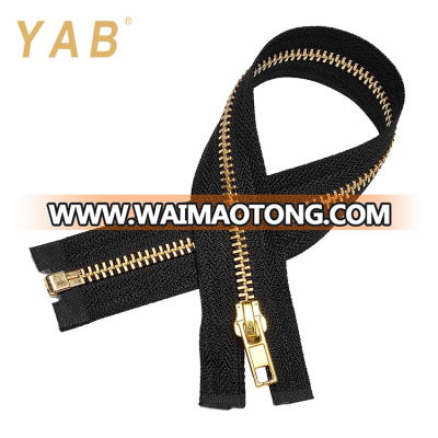 YAB Demand Products ISO9001 Symmetric Bags Metal Brass Teeth Zipper