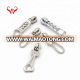 Fancy cloth bag pvc plastic wholesale zipper pulls locking custom metal zipper pull