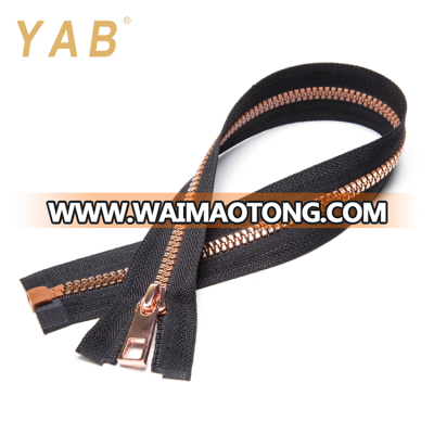 YAB Wholesale Prices OEM Size Open End Garment Custom Metal Zippers